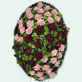 Венок из искусственных цветов