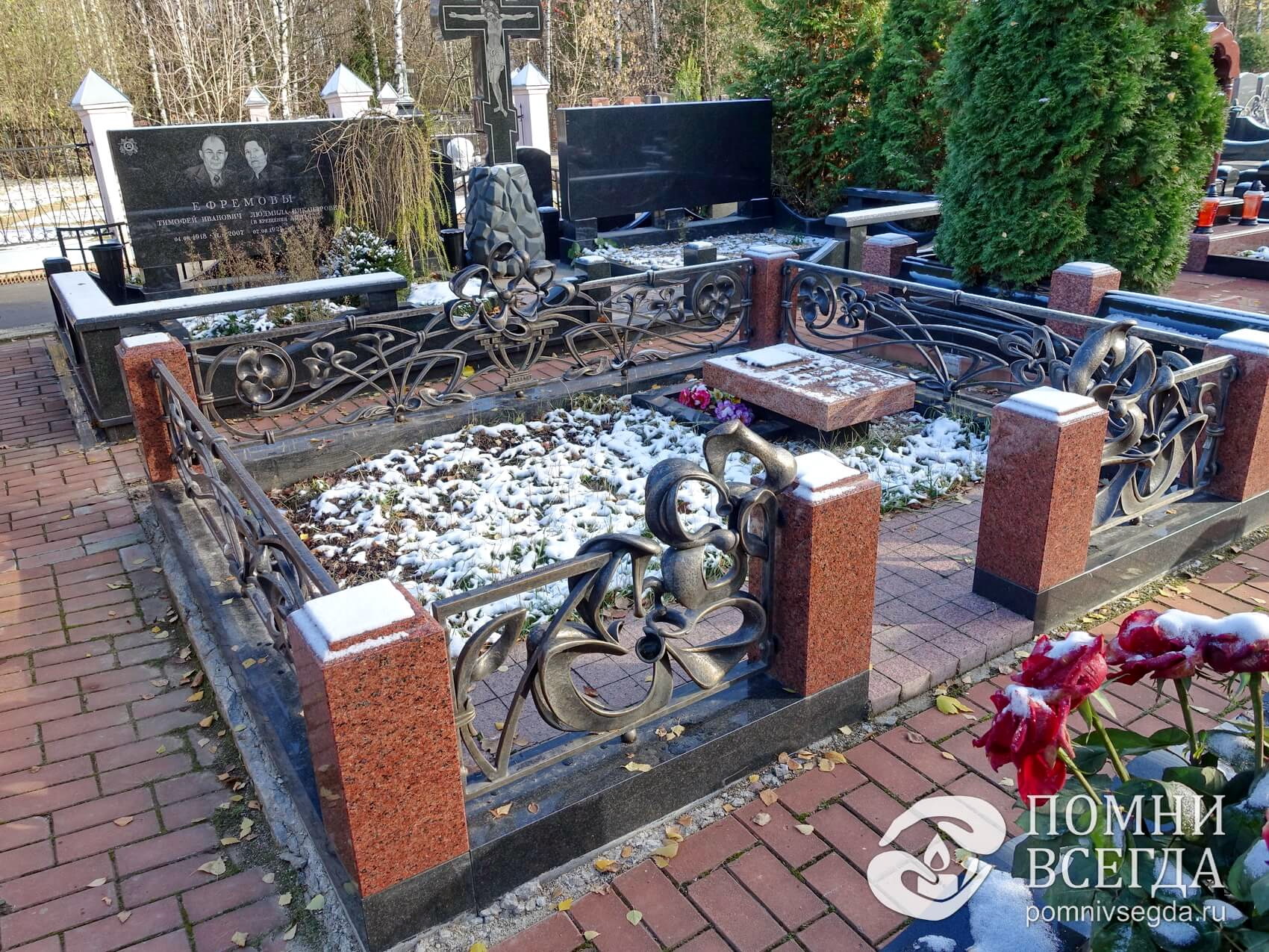 Комбинированное ограждение с оригинальным узором